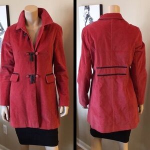 Elevenses Anthropologie Bow Buttoned Coat. D/750/A166